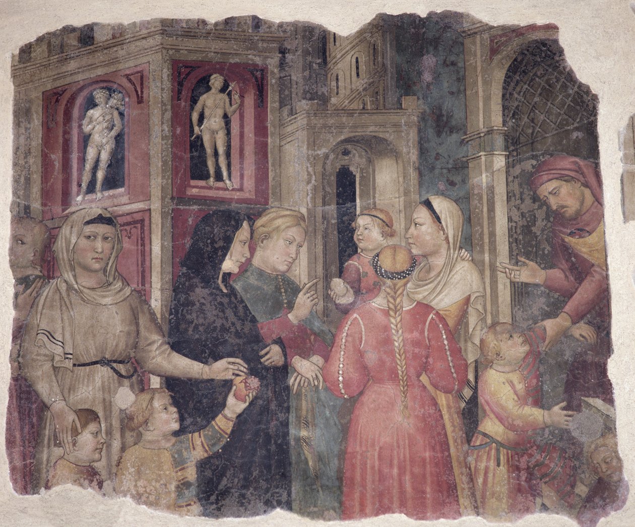Merhamet Kaptanları, 1386 (detay) by Niccolò Pietro di Gerini