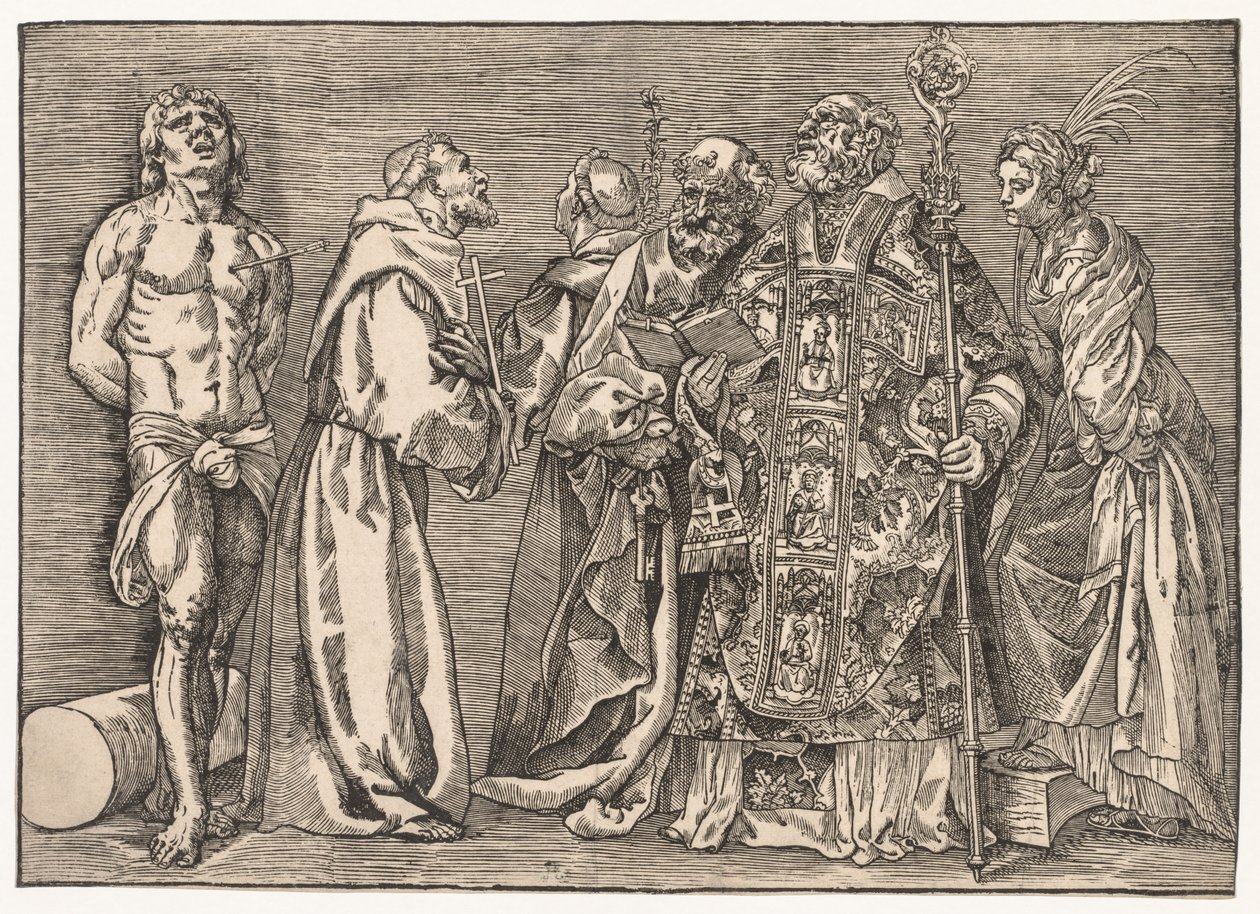Altı Aziz, c. 1535. by Niccolo Boldrini