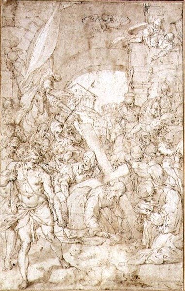 Calvary Yolu (çizim) by Niccolo Circignano