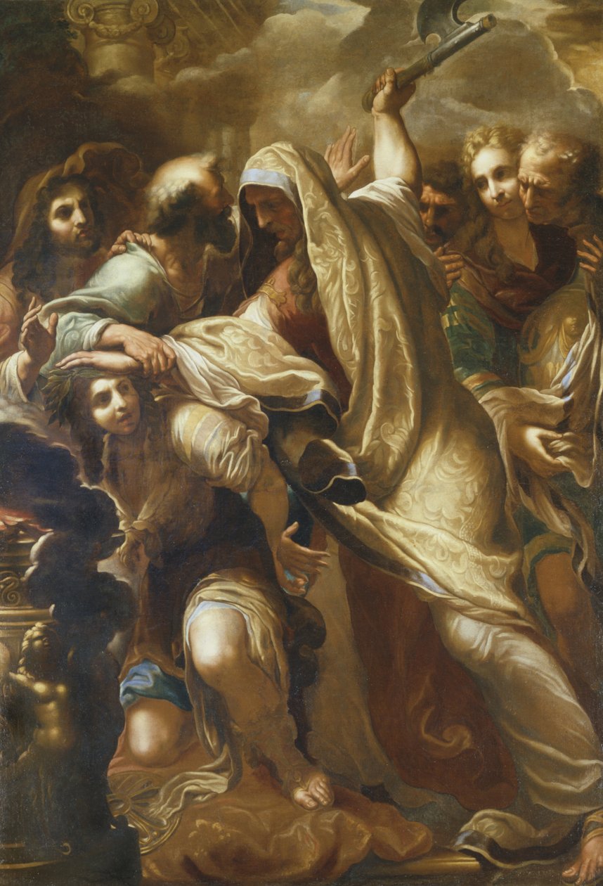 İphigenia'nın Kurbanı (tuval üzerine yağlı boya) by Niccolo Tornioli