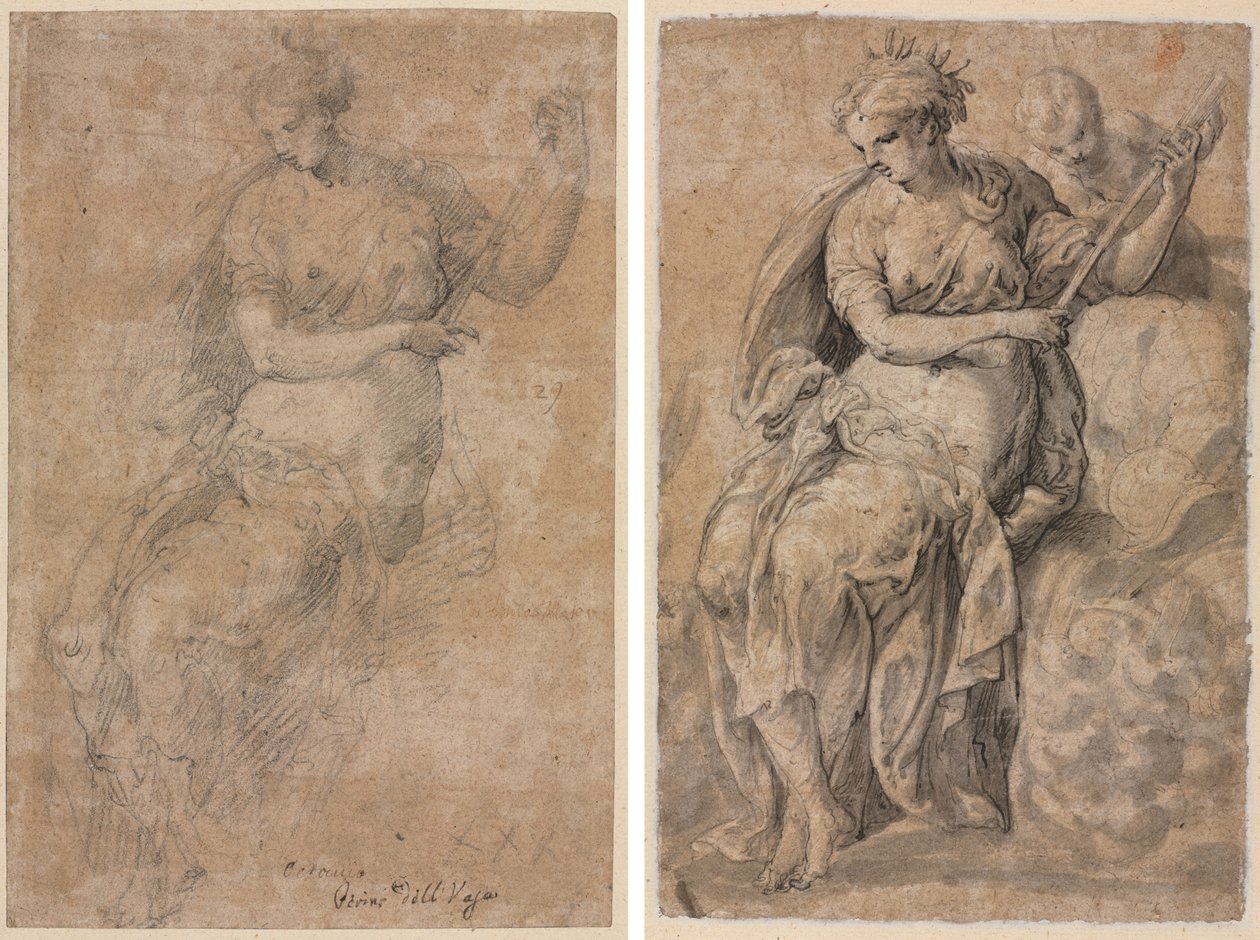 Alegorik Figür (rekto ve verso) by Niccolo dell