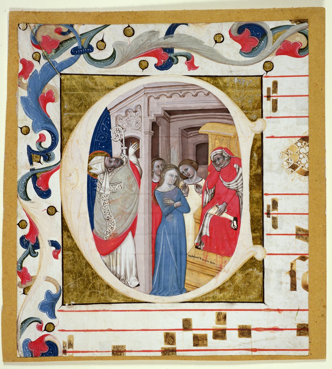 Ms. 278A: Bir antifonerden (parşömen) geçmişe dönük ilk kesim by Niccolo di Giacomo