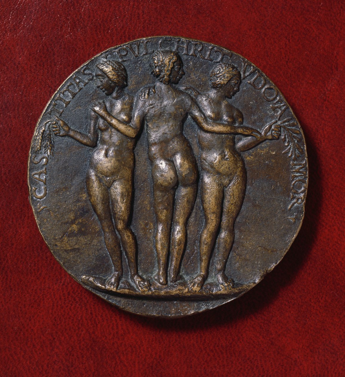 Üç Güzeli tasvir eden madalya (bronz) by Niccolo di Giovanni Fiorentino