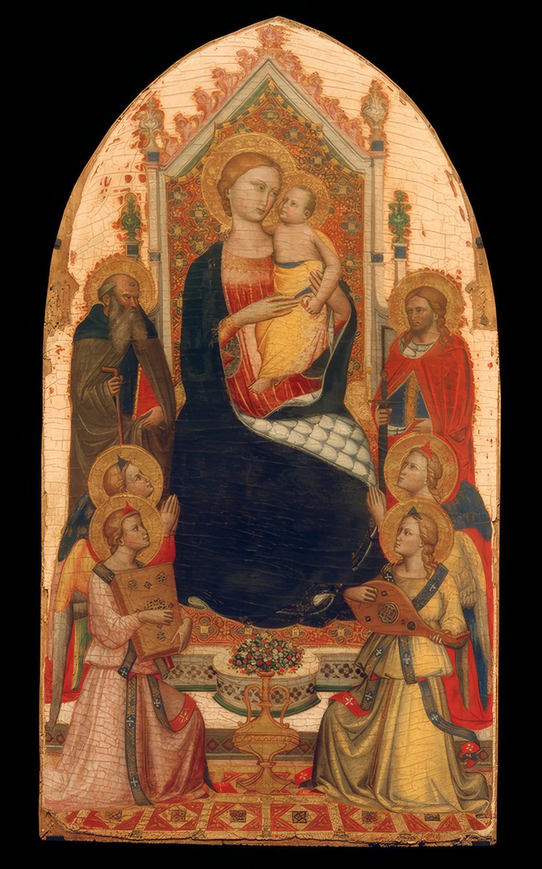 Madonna melekler ve azizlerle taçlandı by Niccolo di Pietro Gerini