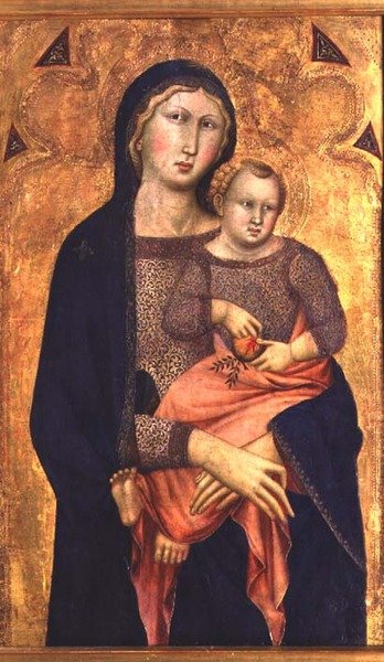 madonna ve çocuk by Niccolo di ser Sozzo Tegliacci