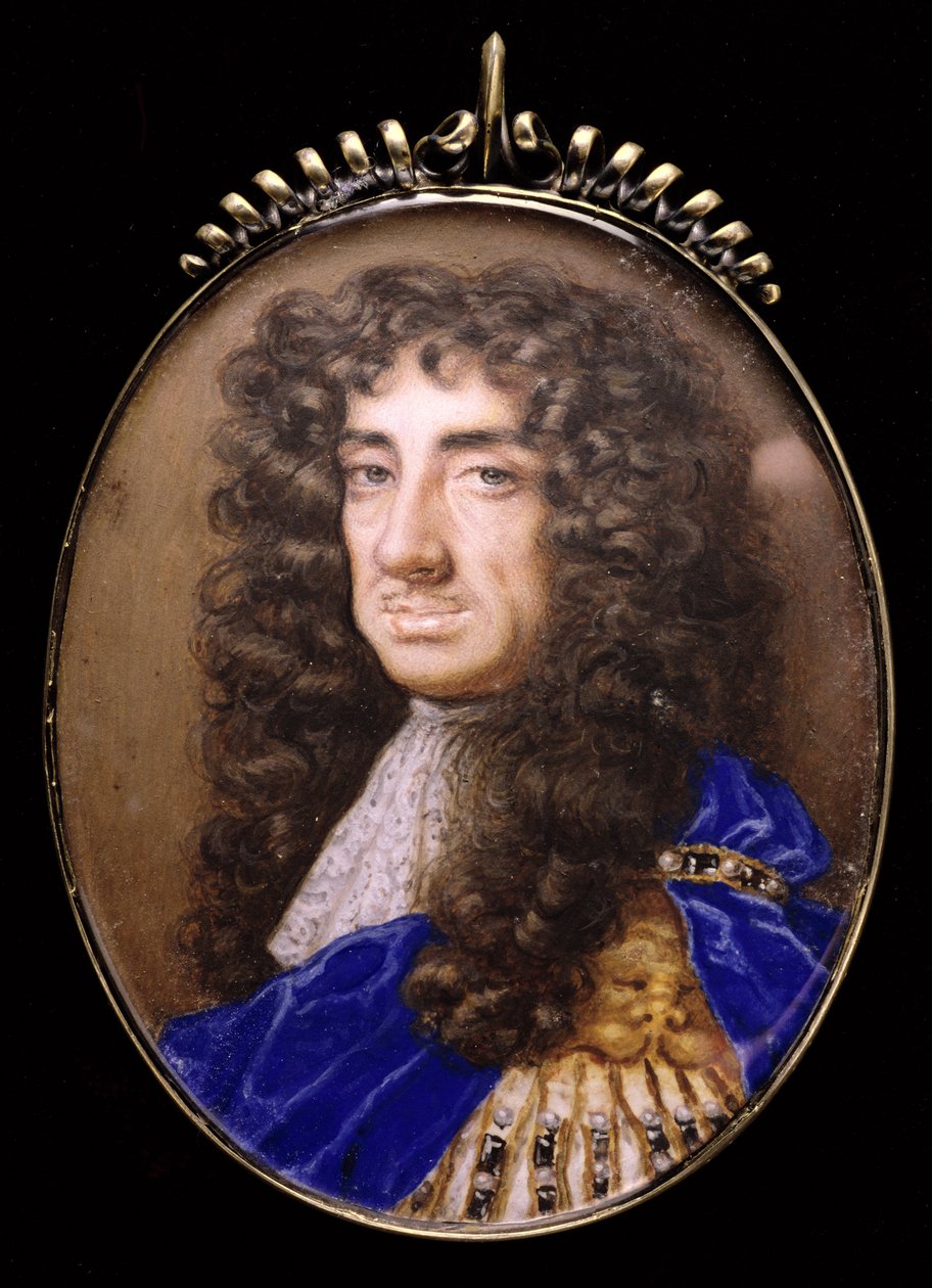 No.3834 İngiltere Kralı II. Charles (1630-85), c.1675 by Nicholas Dixon
