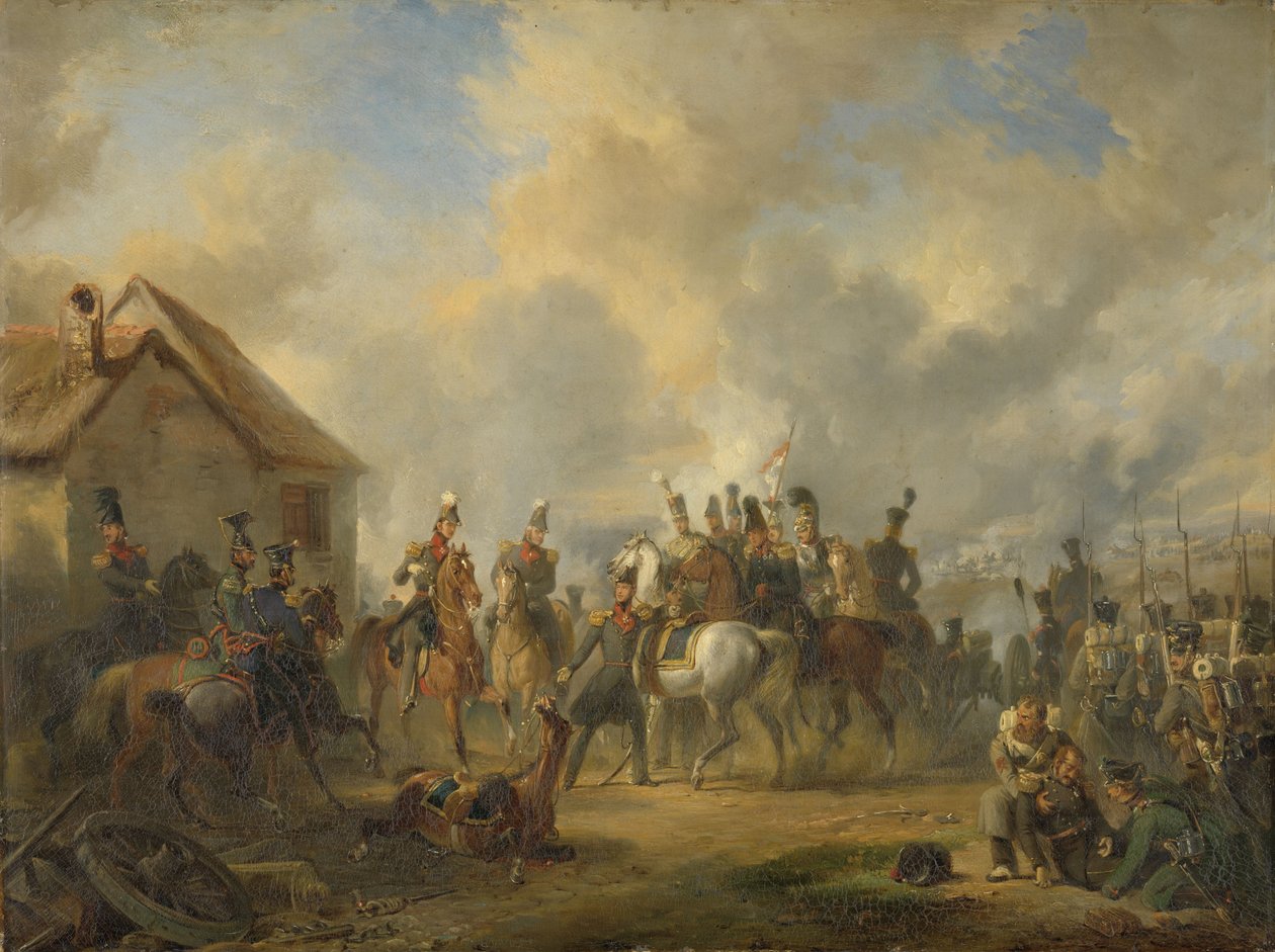 On Gün Seferi sırasında Bautersem Savaşı, 1833 by Nicholas Pieneman