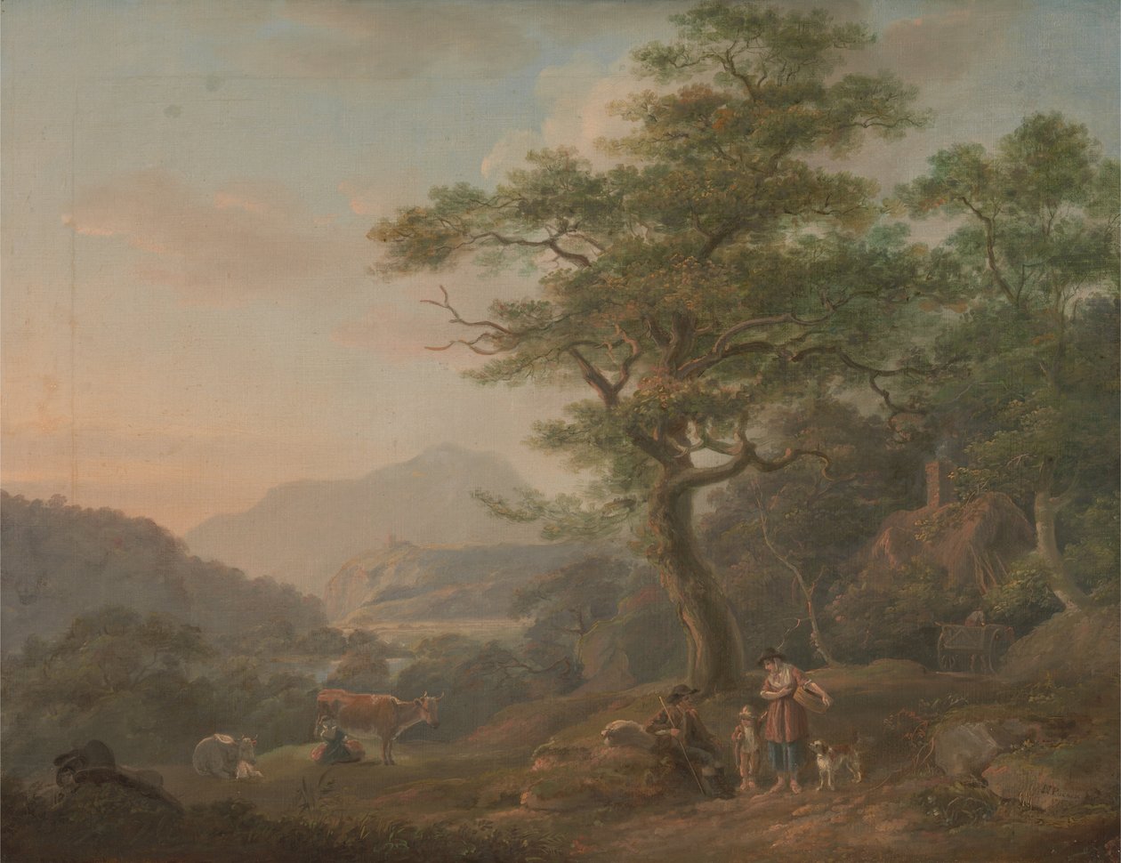 Figürlerle Bir Manzara by Nicholas Pocock