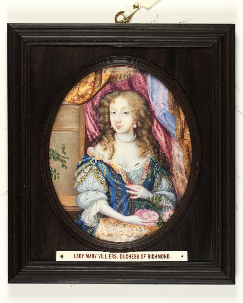 Leydi Mary (Margaret) Villiers, Lennox ve Richmond Düşesi (emaye) by Nicholas (attr.to) Dixon
