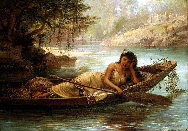 Güney Denizlerinden Genç Bir Güzel by Nicholas Chevalier