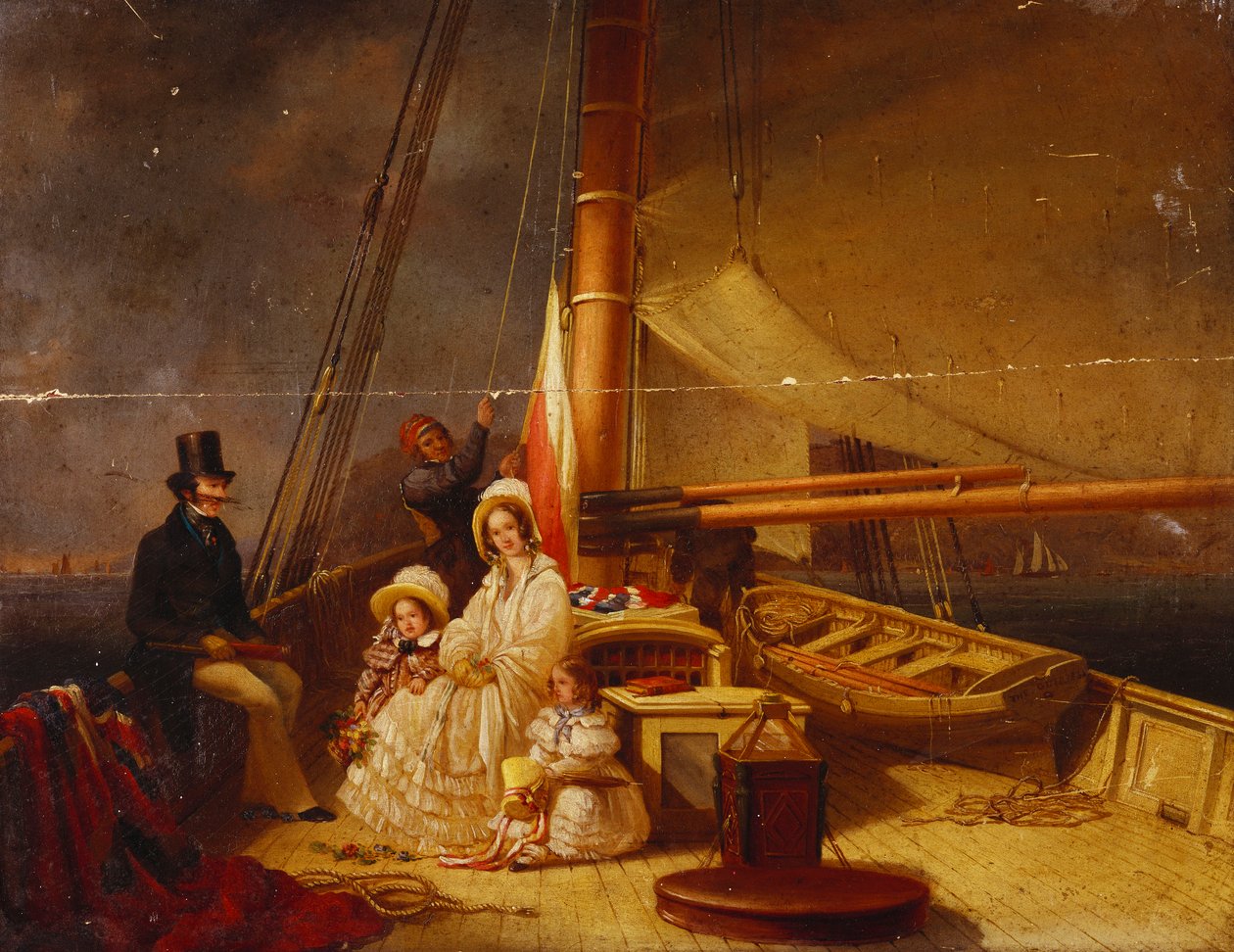 Sahibi, Ailesi ve Mürettebatıyla Birlikte "Guernsey" Yat by Nicholas Condy
