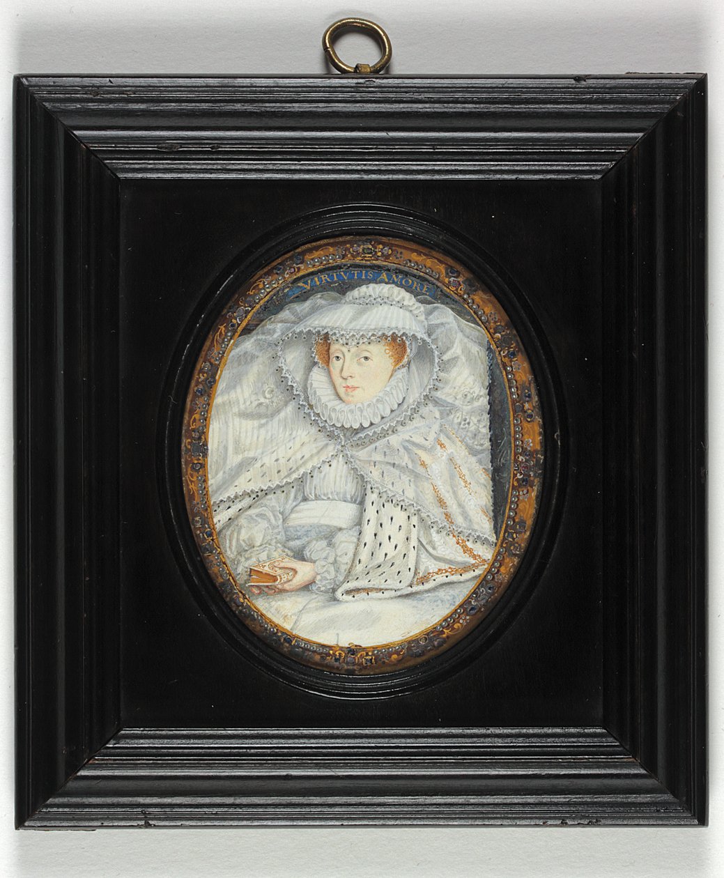 Geleneksel Olarak İskoç Kraliçesi Mary Olarak Tanımlanan Bir Kadın (emaye) by Nicholas Hilliard