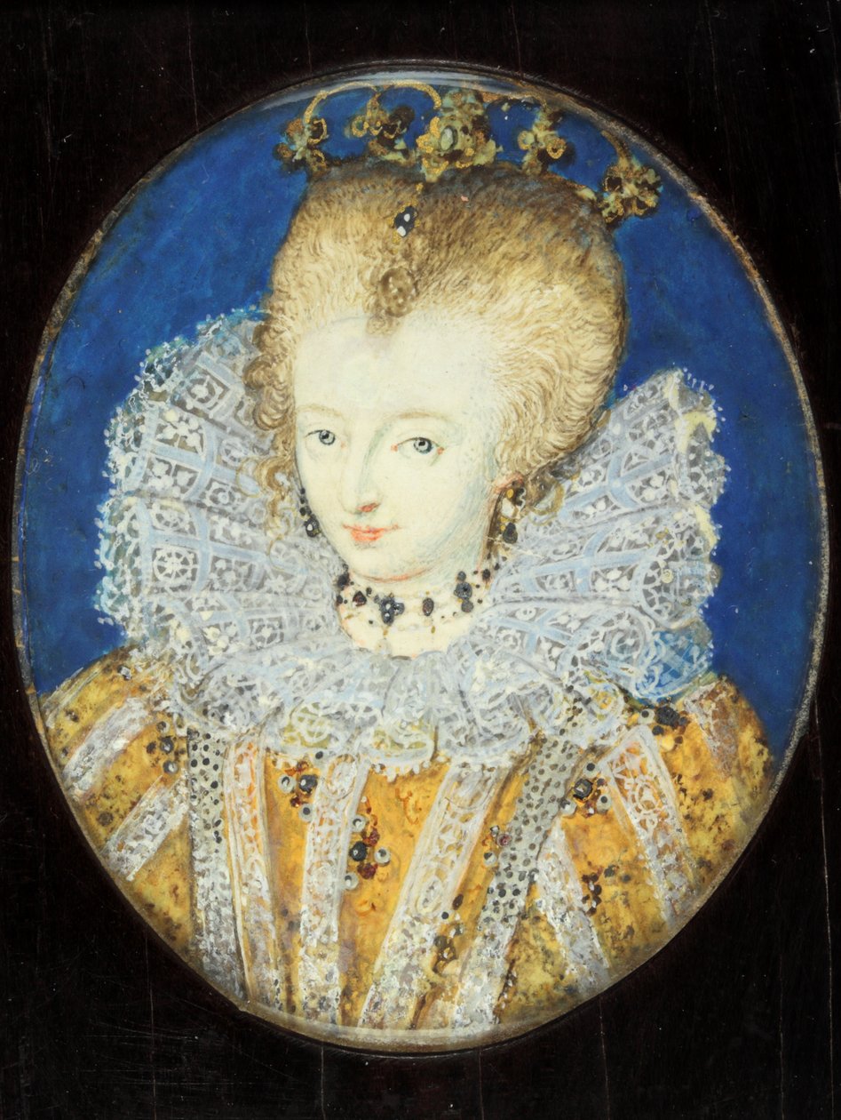 Prenses (emaye) olduğunda geleneksel olarak Elizabeth I olarak tanımlanan bir Leydi by Nicholas Hilliard