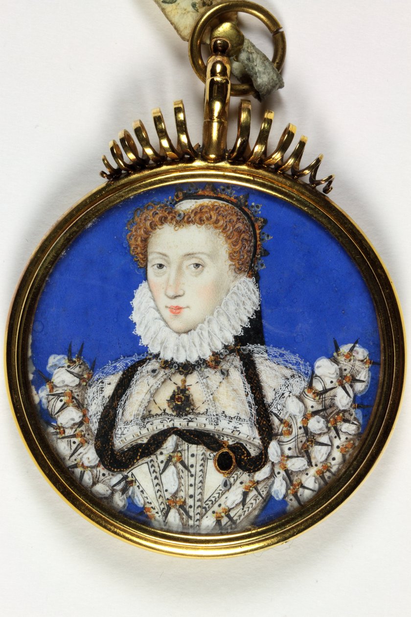 Geleneksel olarak Elizabeth I olarak tanımlanan bir bayan (parşömen üzerine suluboya ve gövde rengi) by Nicholas Hilliard