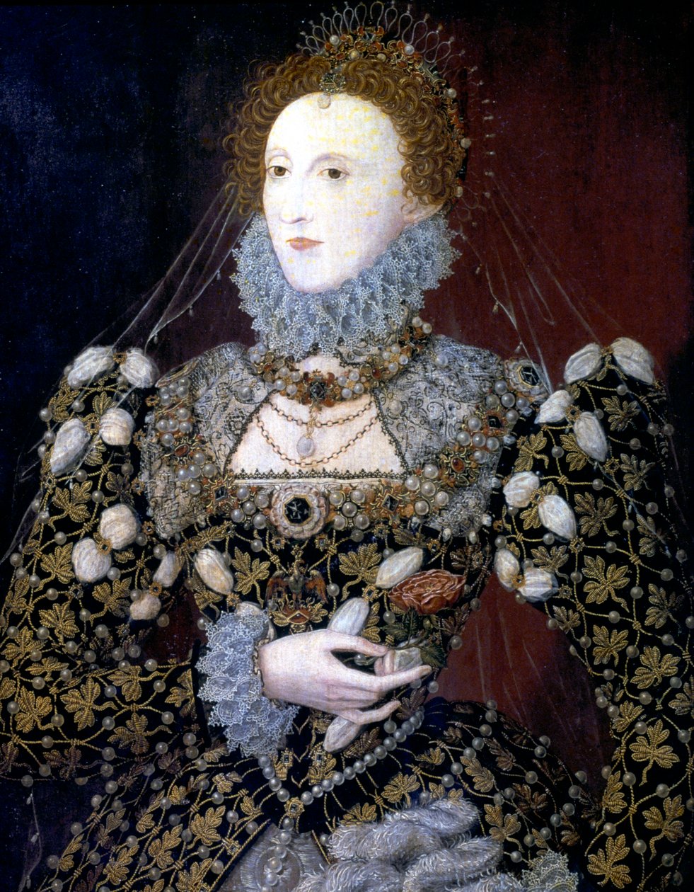 Elizabeth I, İngiltere ve İrlanda Kraliçesi, 1575 by Nicholas Hilliard