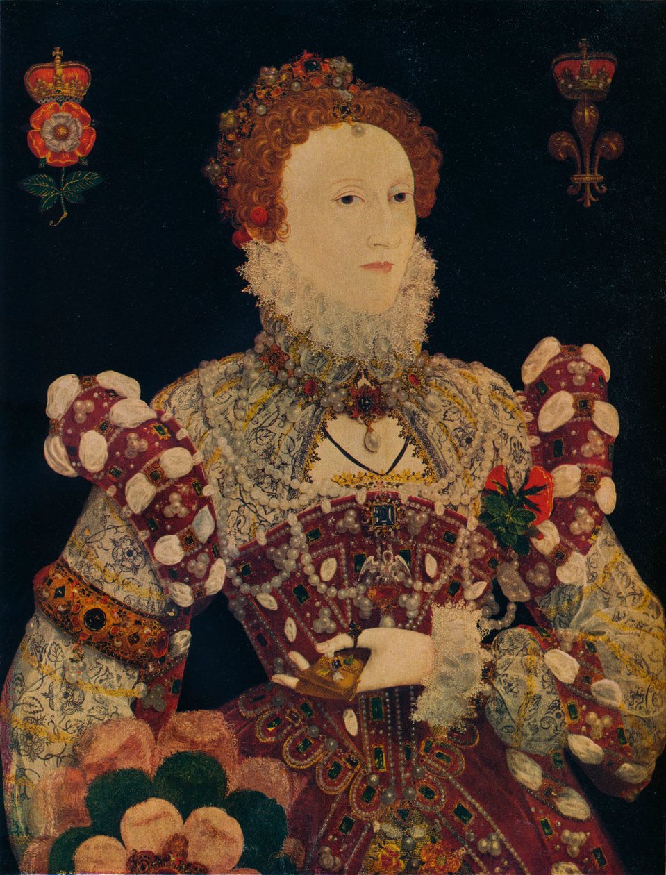 Elizabeth I, İngiltere ve İrlanda Kraliçesi, c1574 by Nicholas Hilliard