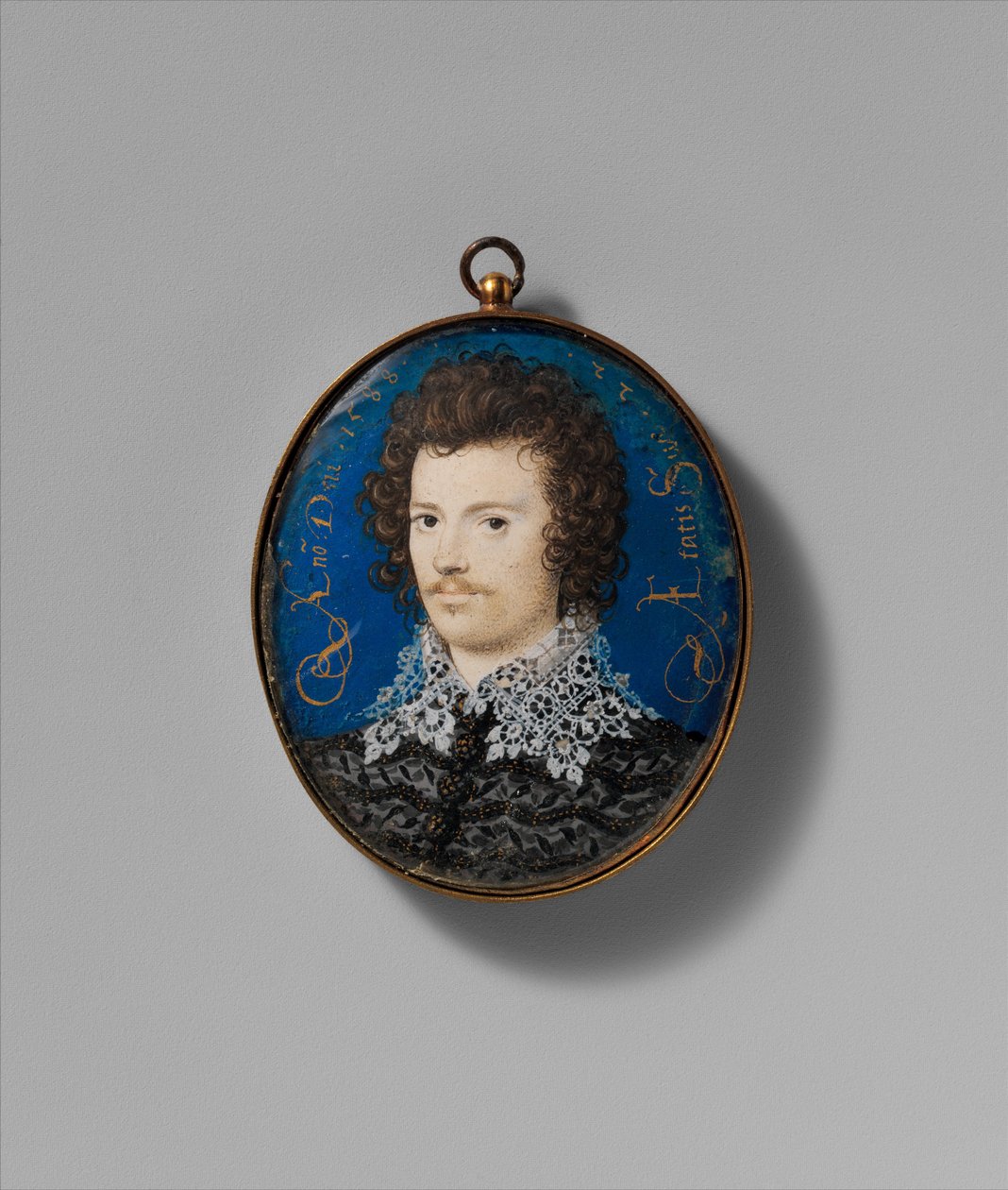 Bir Genç Adamın Portresi, 1588 (parşömen karta serilmiş) by Nicholas Hilliard