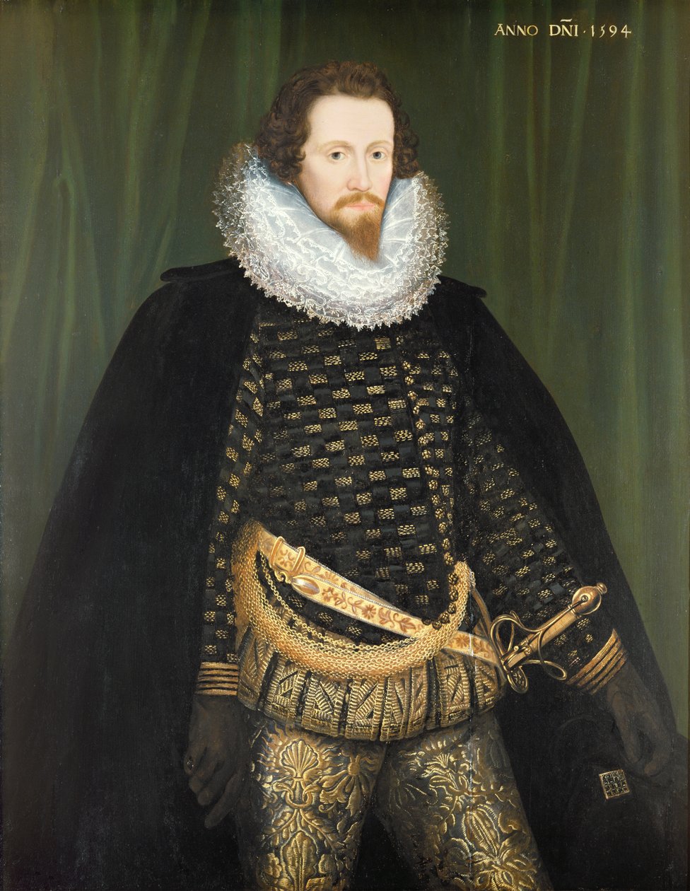 Robert Devereux (1566-1601) Essex Kontu, 1594 by Nicholas Hilliard
