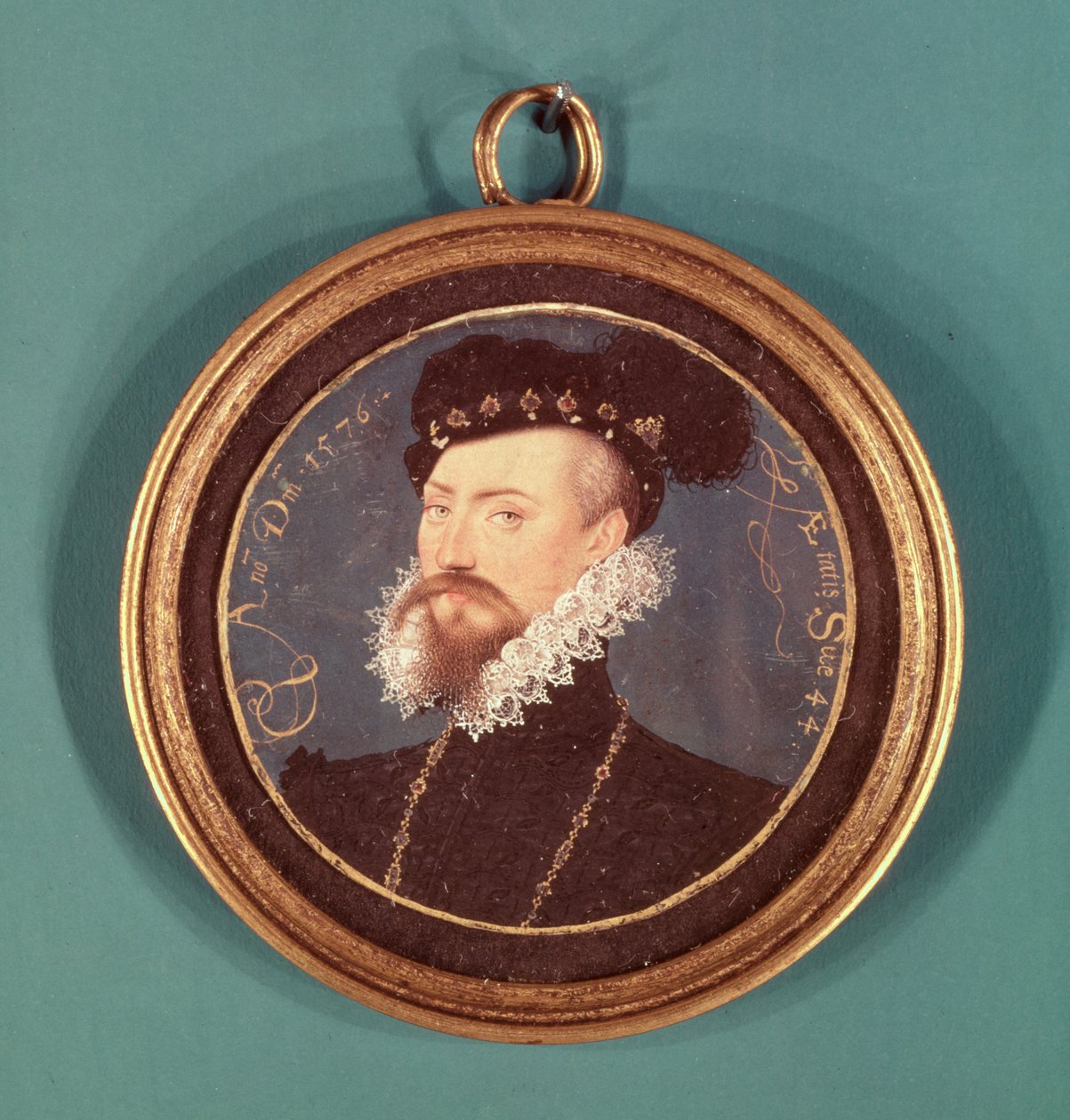 Robert Dudley, Leicester Kontu (c.1532-88) 1576 by Nicholas Hilliard