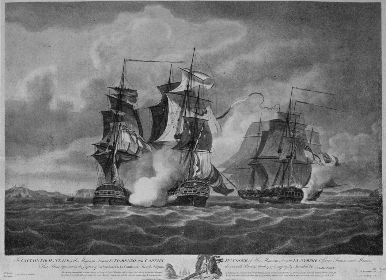 Direnişin Yakalanması ve Constance c1798 by Nicholas Pocock