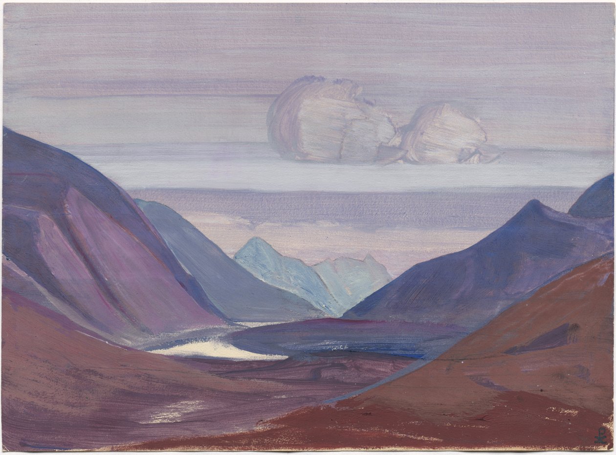 Chandra Nehri, çalışma, 1931 by Nicholas Roerich