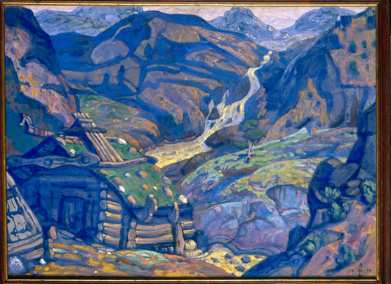 Henrik Ibsen tarafından "Peer Gynt" için dekor, 1912 by Nicholas Roerich