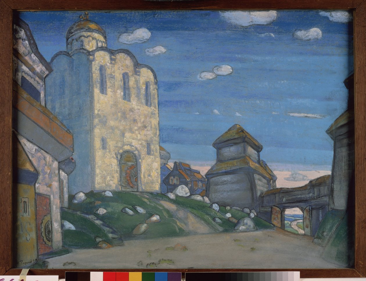 Alexandre Borodin (Borodin) (1833-1887) tarafından Prens Igor operası için hazırlık dekoru. Nicholas Roerich