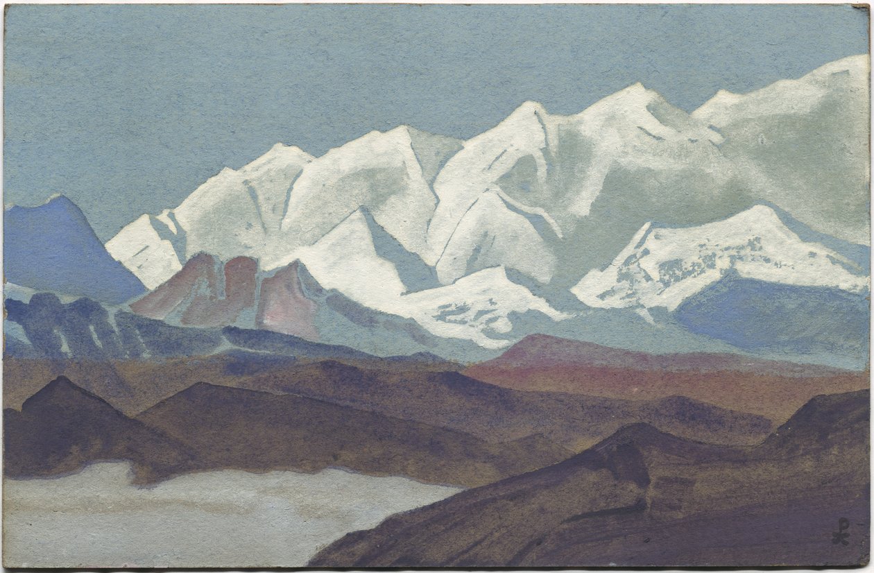 Himalayalar, Kanchenjunga Sıradağları, 1936 by Nicholas Roerich