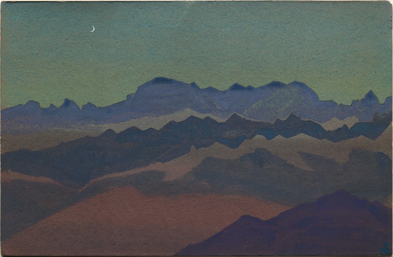 Sandakphu yakınlarındaki Himalayalar, 1936 by Nicholas Roerich