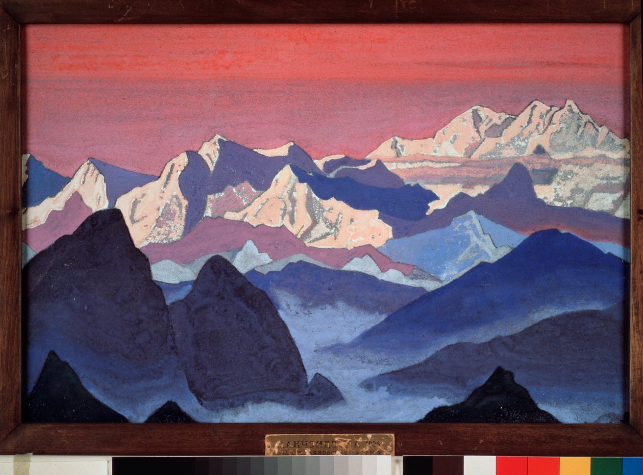 Kangchenjunga. Himalayalar (Tibet). Nicholas (Nicholas) Roerich