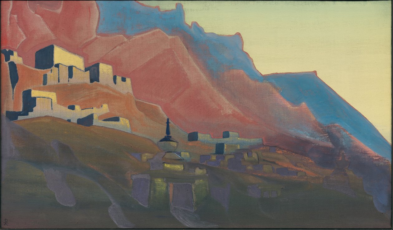 Ladakh, Gün Batımı, "Kutsal Dağlar" dizisi, 1933 by Nicholas Roerich