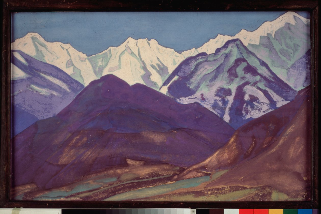 Kuluta (Kulu Vadisi, Himalaya masifi) (Hindistan). Nicolas (Nicholas) Roerich