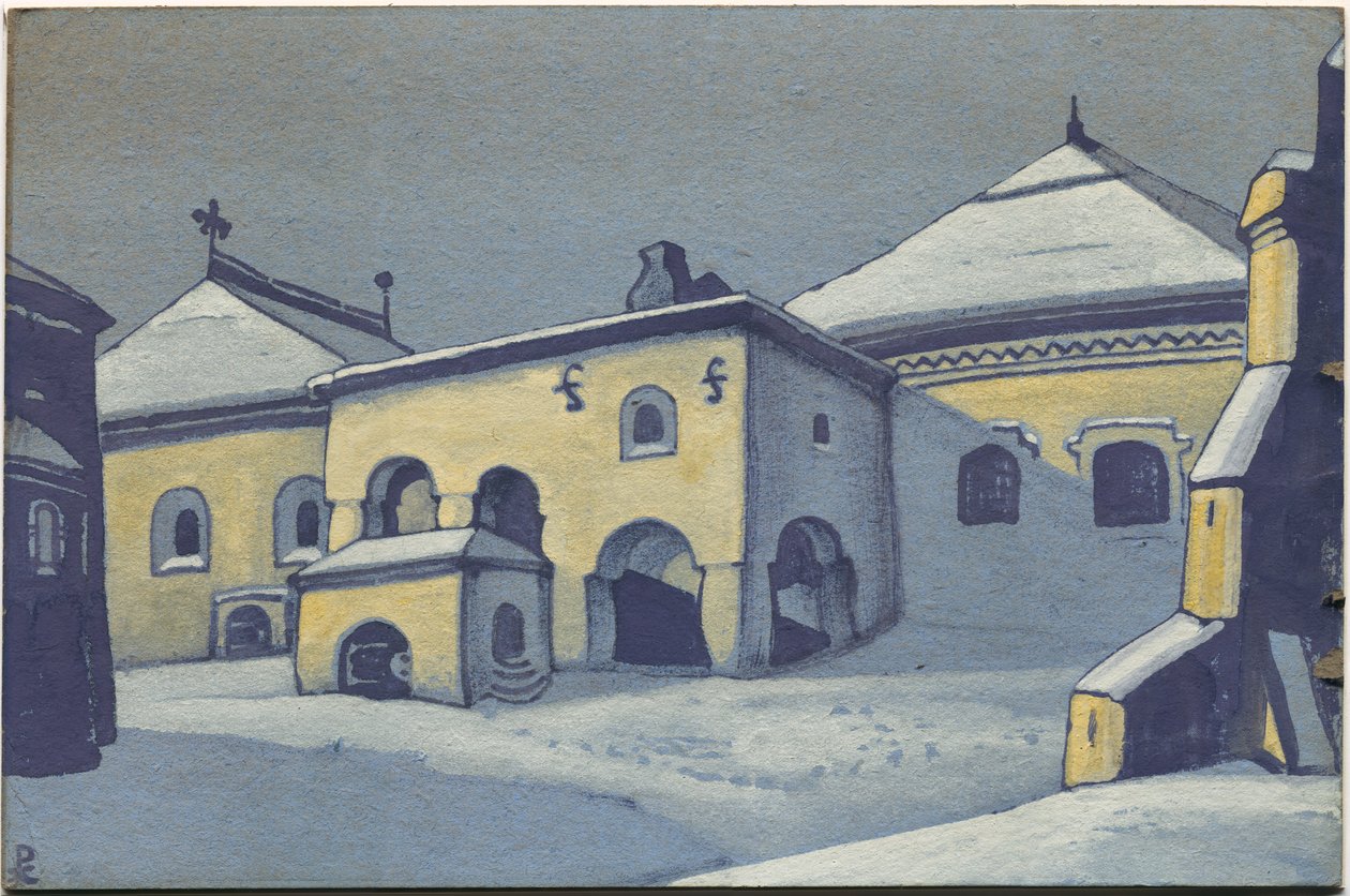 Eski Pskov, 1936 by Nicholas Roerich