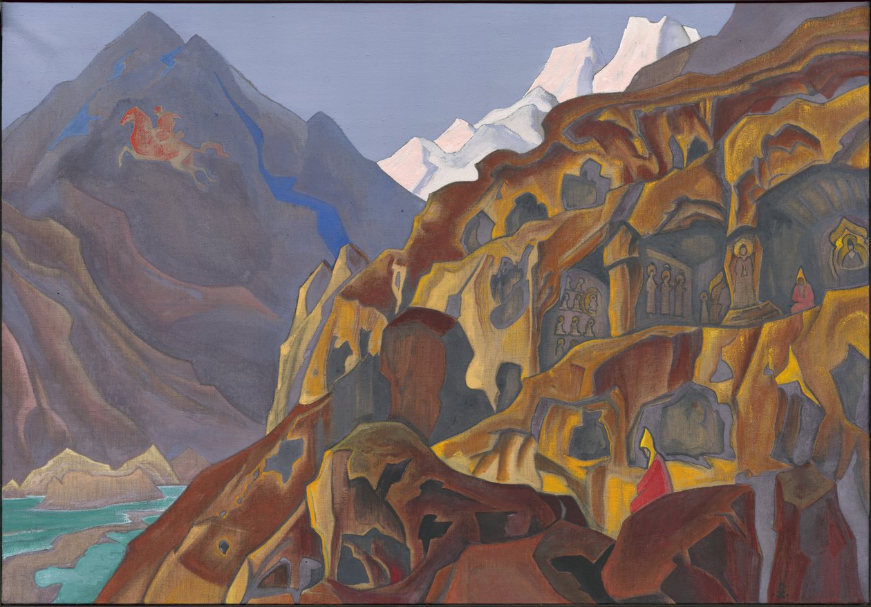 Kutsal Mağaralar, 1932 by Nicholas Roerich
