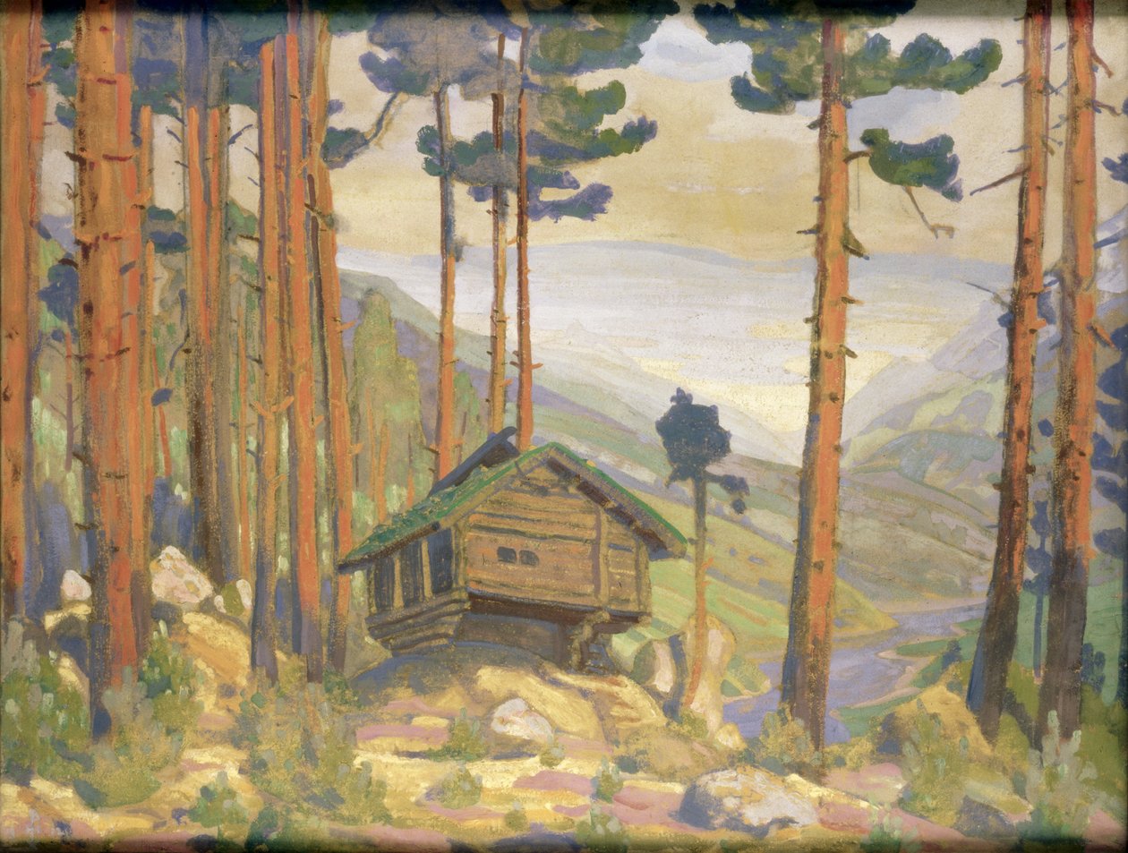 "Peer Gynt" için Sahne Tasarımı, 1912 by Nicholas Roerich