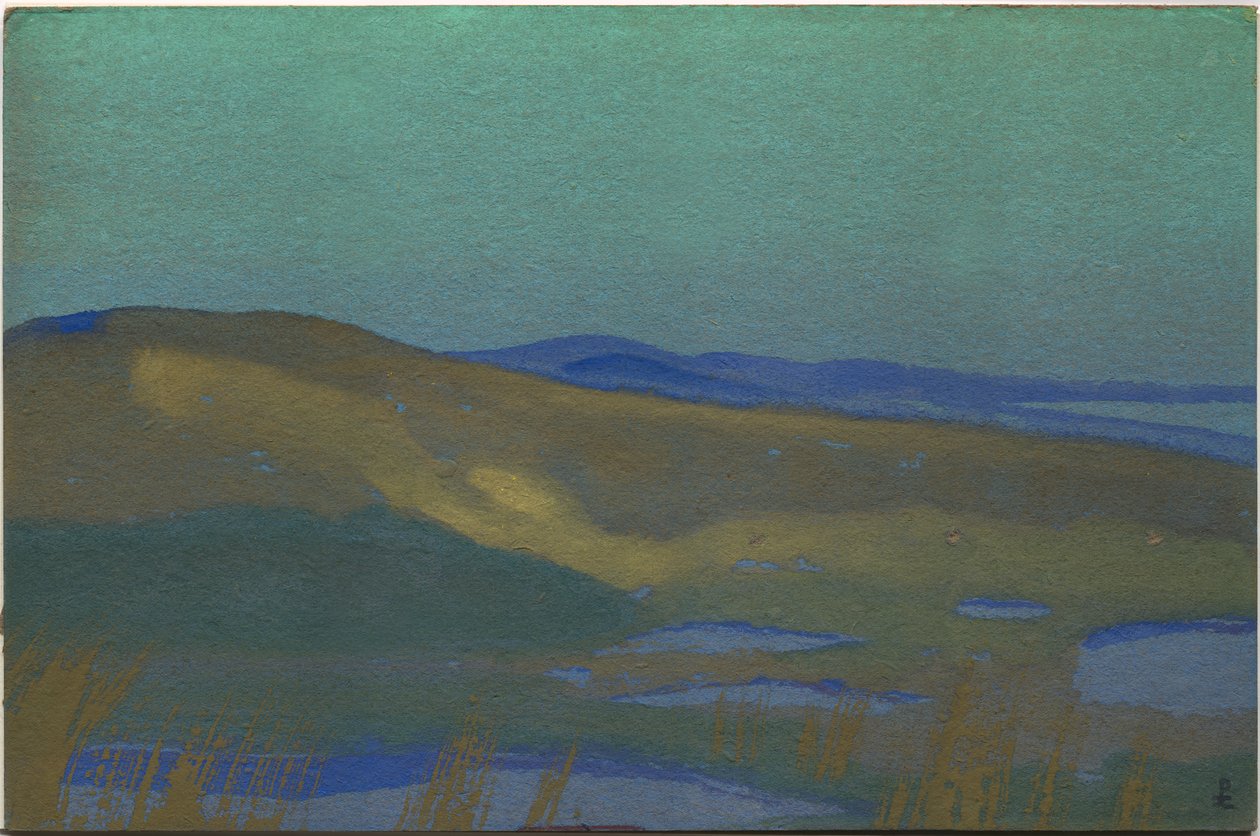 Tsaidam Bataklıkları, 1936 by Nicholas Roerich