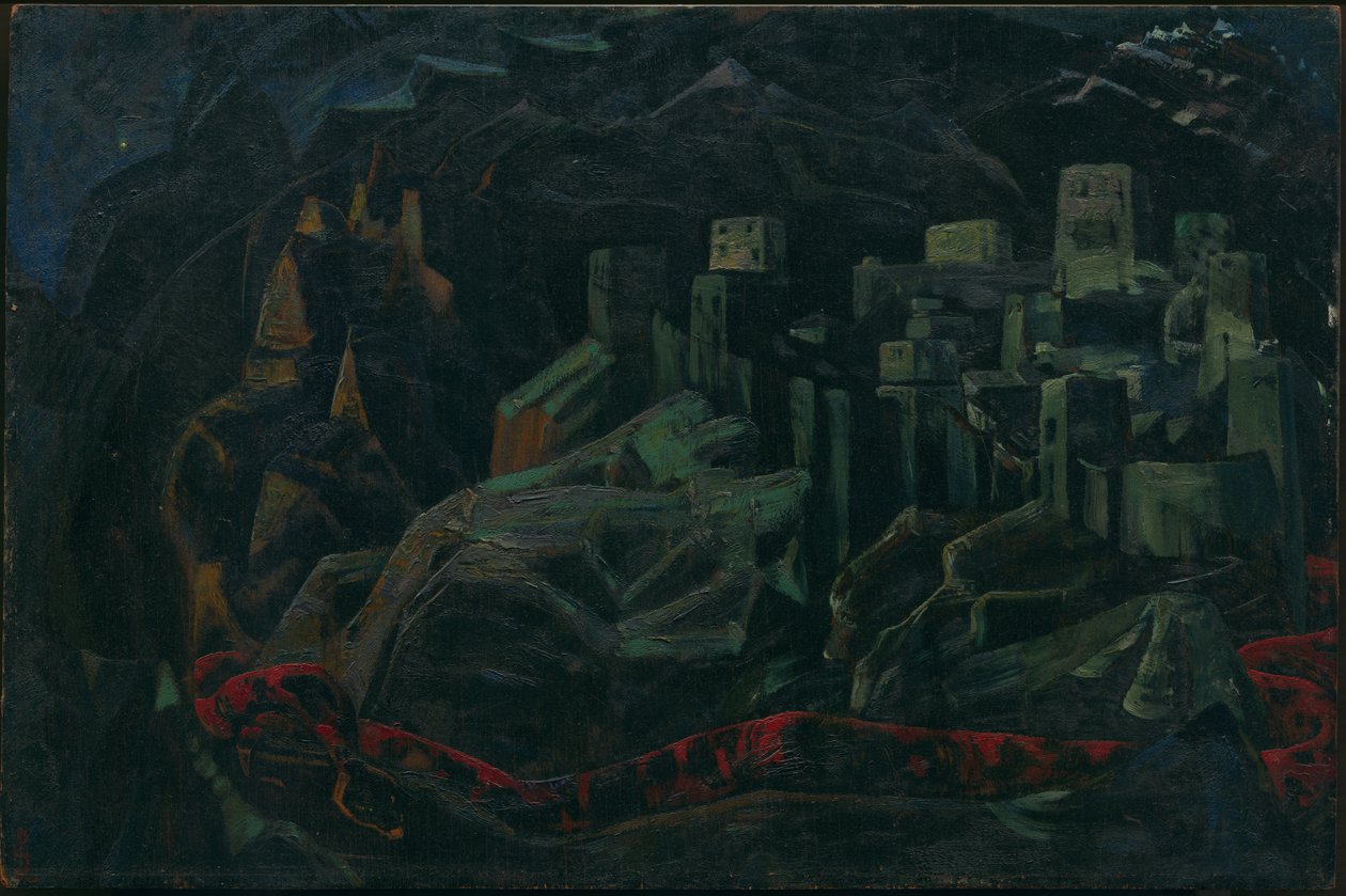 Ölü Şehir, 1918 by Nicholas Roerich