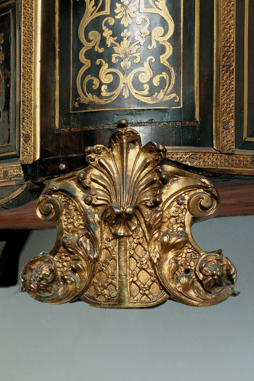 Louis XIV komodinin detayı (ormolu, pirinç, bağa ve abanoz boulle) (ayrıca bkz. 486114-19) by Nicholas Sageot