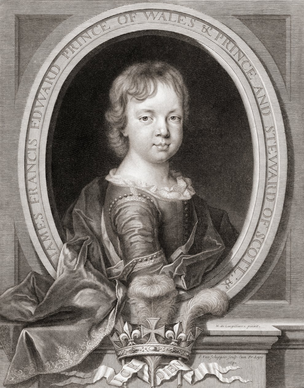 Prens James Francis Edward Stuart by Nicholas de (after) Largilliere