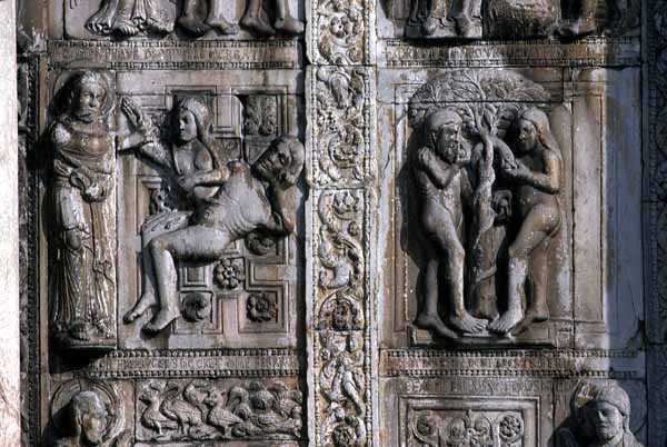 Batı sundurmasının güney tarafından detay, c.1120-38 (bkz. 136520 ve 136521) by Nicholaus