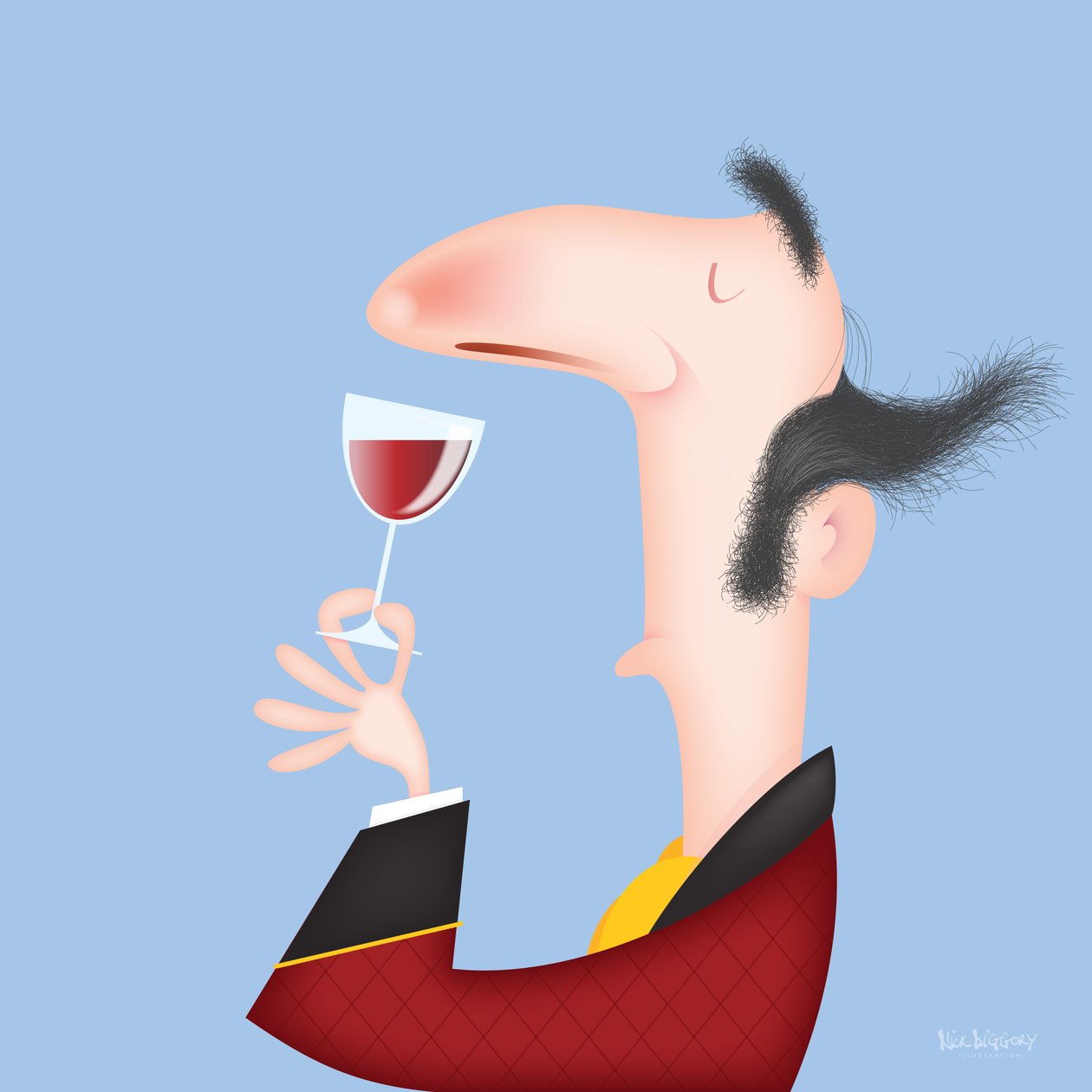 The Connoisseur, 2023 (dijital) by Nick Diggory