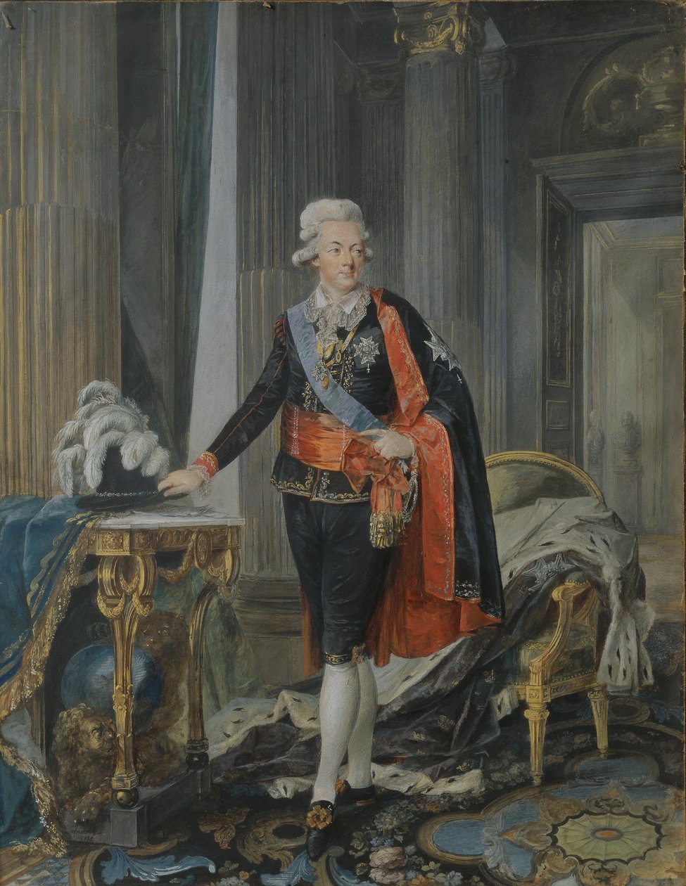 İsveç Kralı III. Gustav (1746-92) 1792 by Niclas II Lafrensen