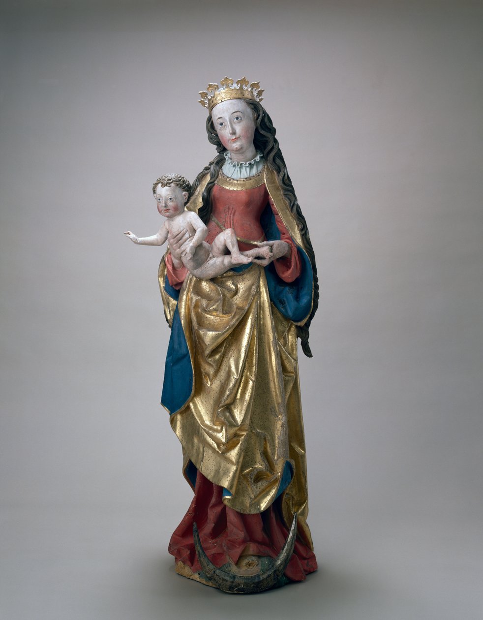 Bakire ve Çocuk, c.1500-10 (boyalı ve yaldızlı ıhlamur ağacı) by Niclaus the Elder attr. to Weckman