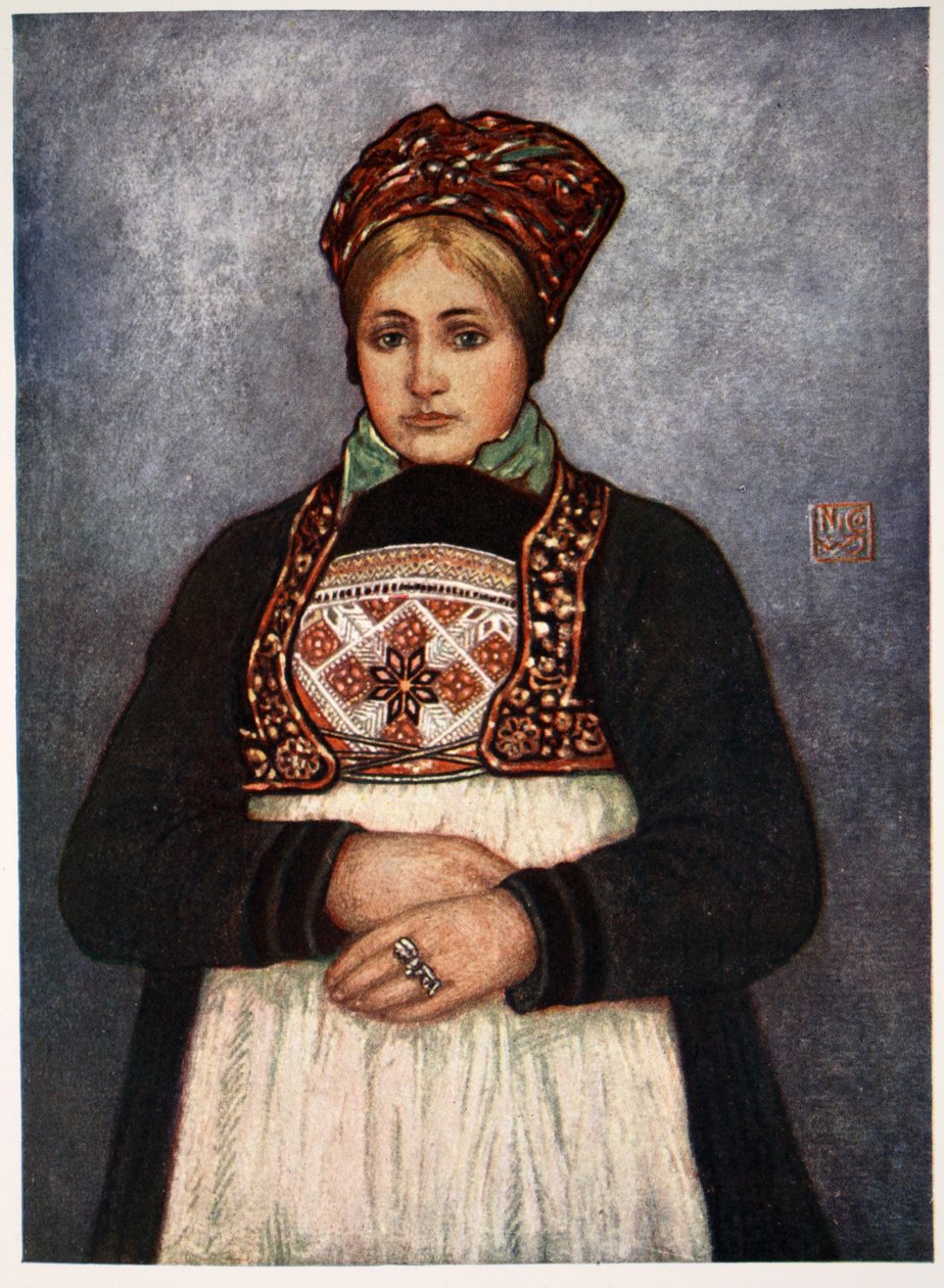 Köylü kızı, Bergen Bölgesi, 1905 by Nico Jungman