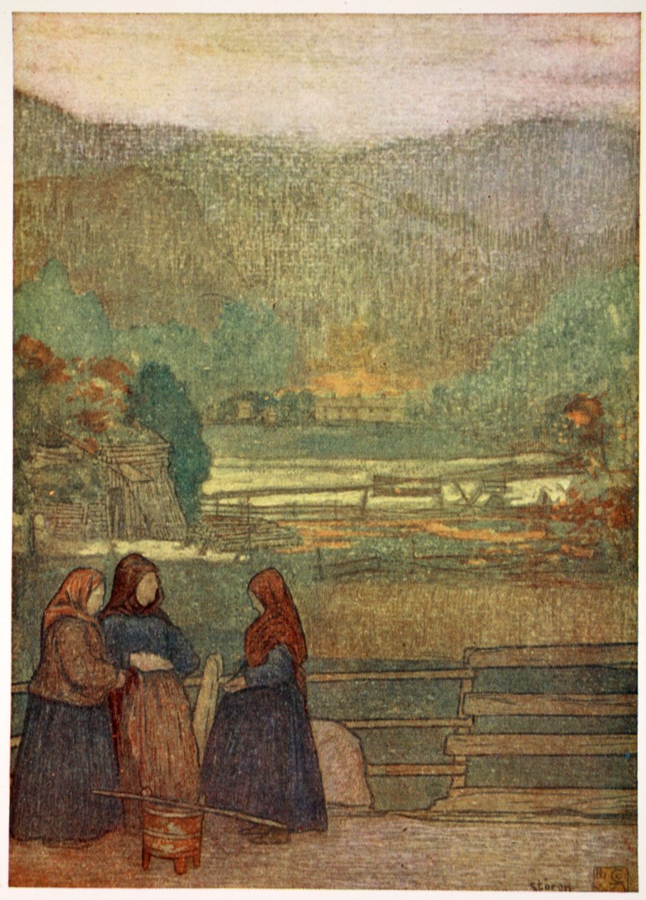 Storen yolunda çilek satan taşra kadınları, 1905 by Nico Jungman