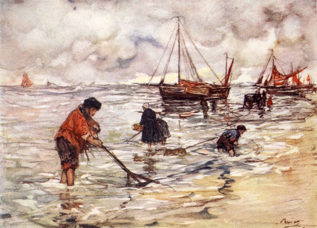 Karides Balıkçılığı, 1904 by Nico Jungman