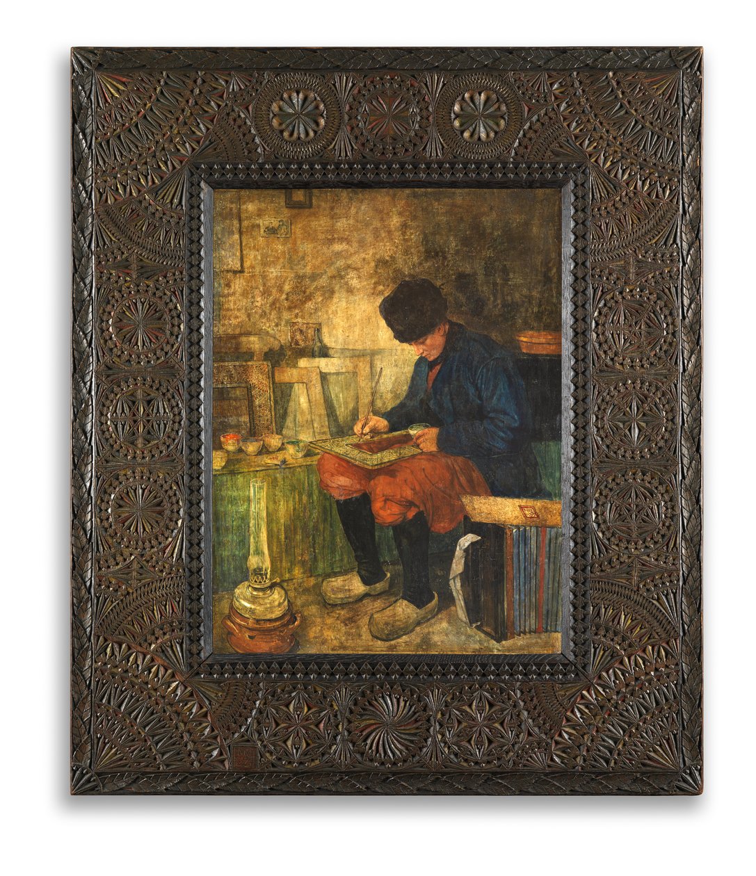 Otoportre (panelde tempera) by Nico Jungman