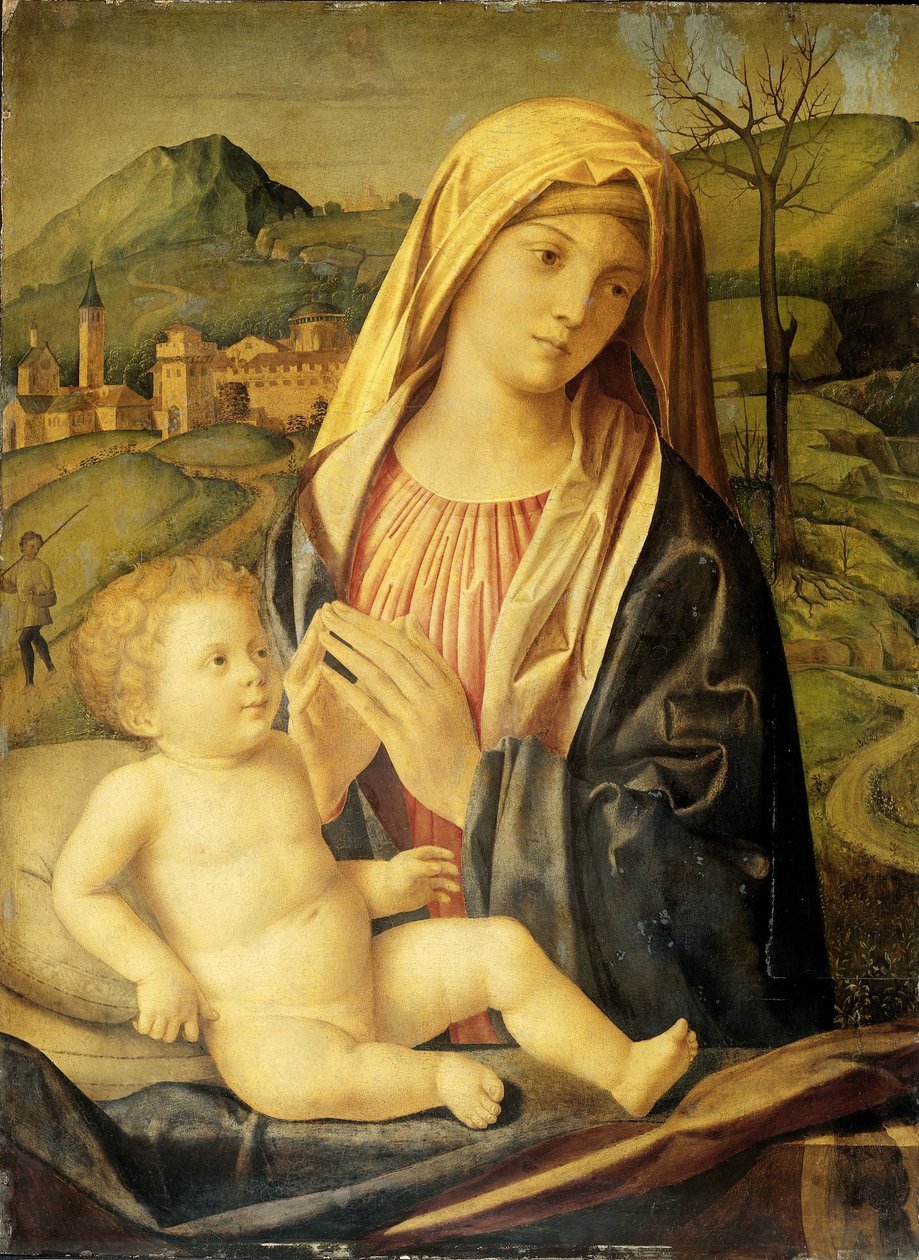 bakire ve çocuk by Nicolò Rondinello (attributed to)
