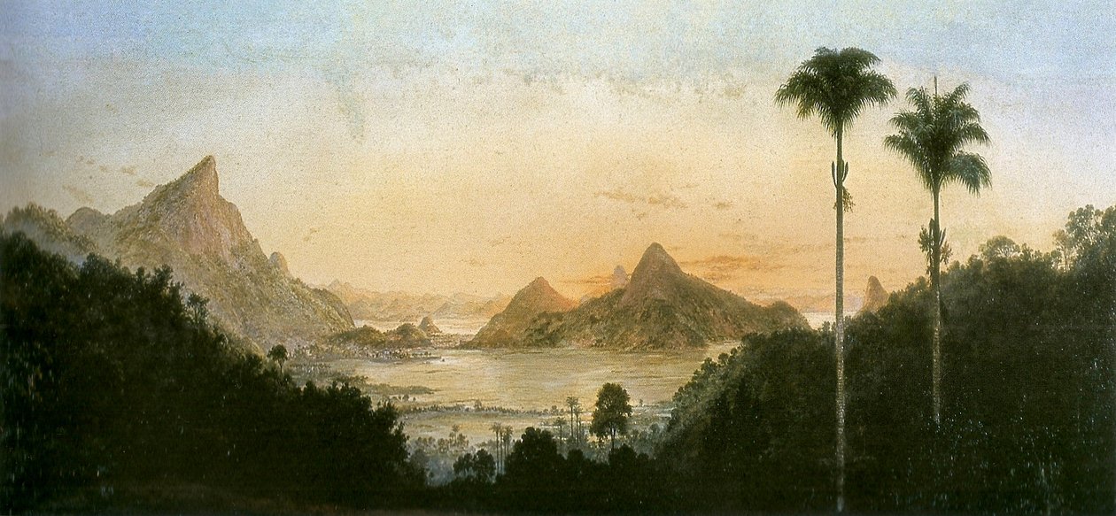 Rodrigo de Freitas Lagünü, Rio de Janeiro by Nicola Antonio Facchinetti