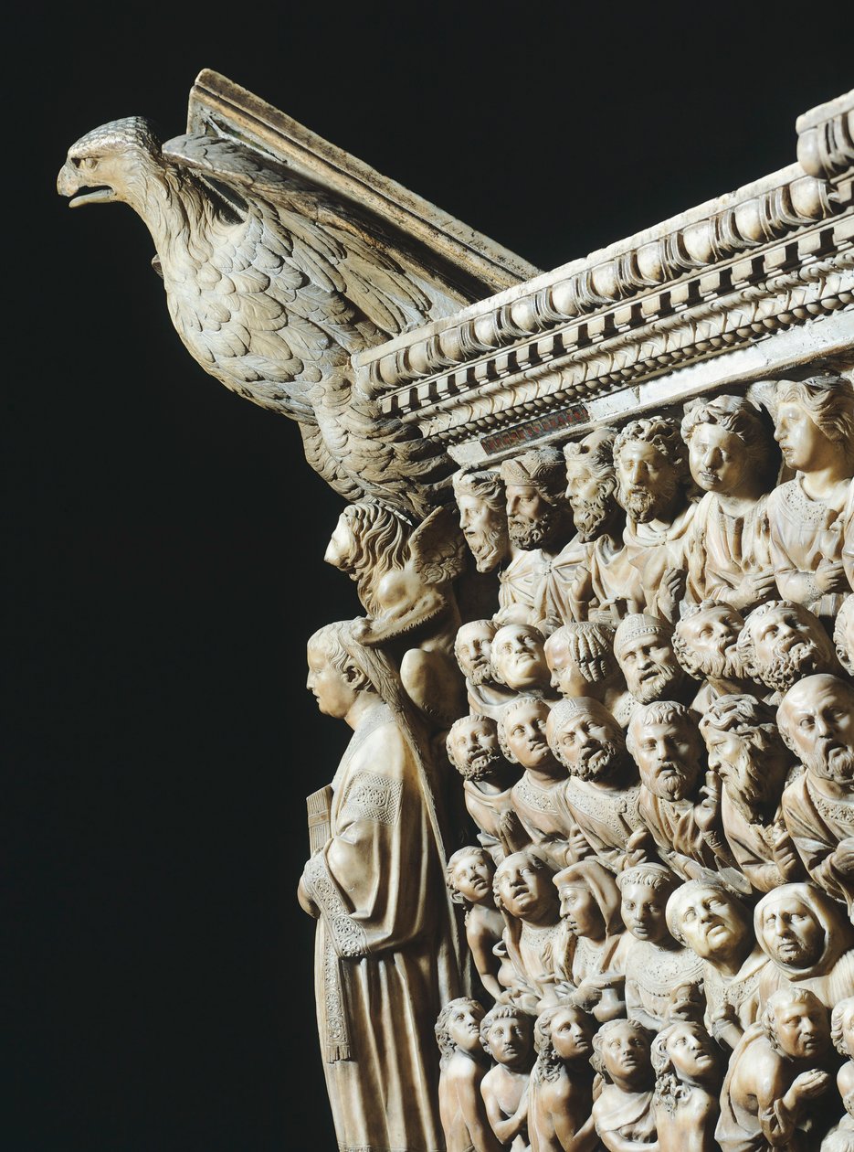 Bergama veya Minber, Nicola Pisano (aktif 1258-1278), Detay, Siena Katedrali, Toskana, 1265-1269 by Nicola Pisano